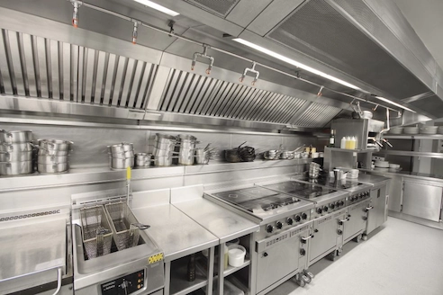 Commercial kitchen renovation at Smith's Steakhouse