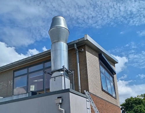Commercial kitchen extract system at La Trattoria