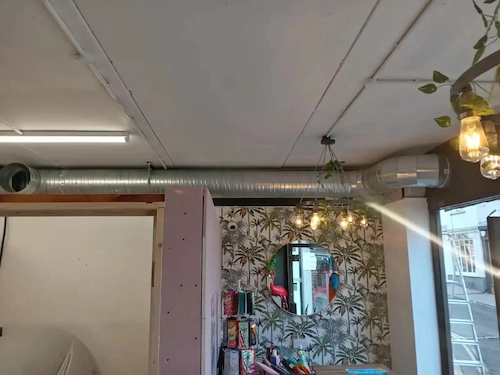 Commercial kitchen ventilation system at Bamboo Garden