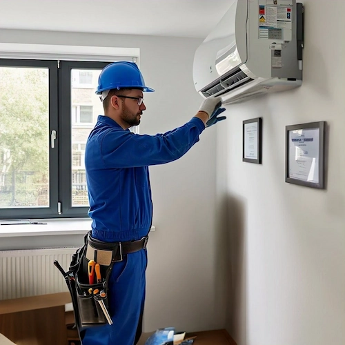 Residential air conditioner installation in Chelsea apartment
